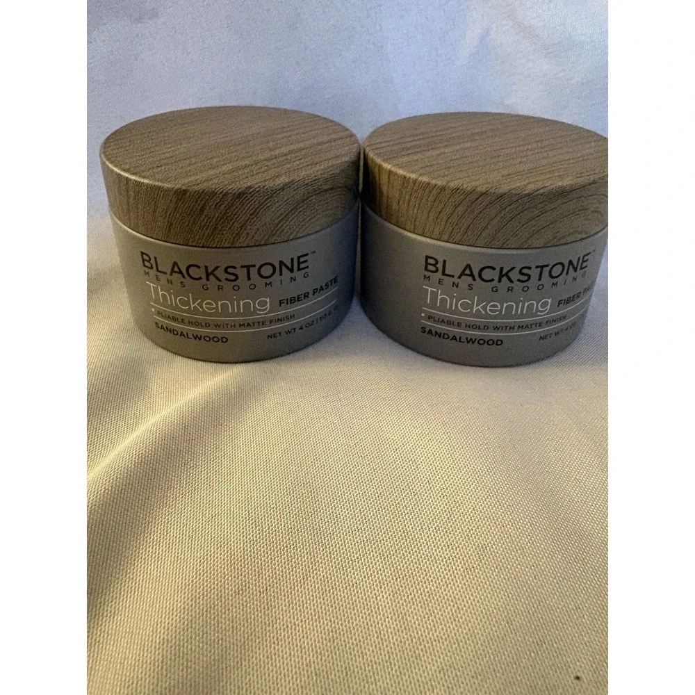 NEW Blackstone Grooming Thickening Fiber Paste Sandalwood 4oz each 113g 2 Pack